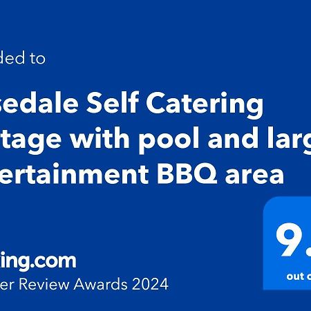 Rosedale Self Catering Cottage With Pool And Large Entertainment Bbq Area Henburg Park Exterior foto